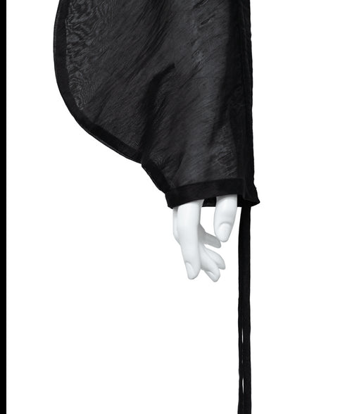 Sheer Volume Sleeve Cardigan
